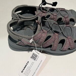 Dannto Women’s Gray & Pink Hiking Sandal-Size 36